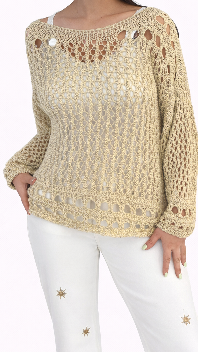 Pull maille crochet