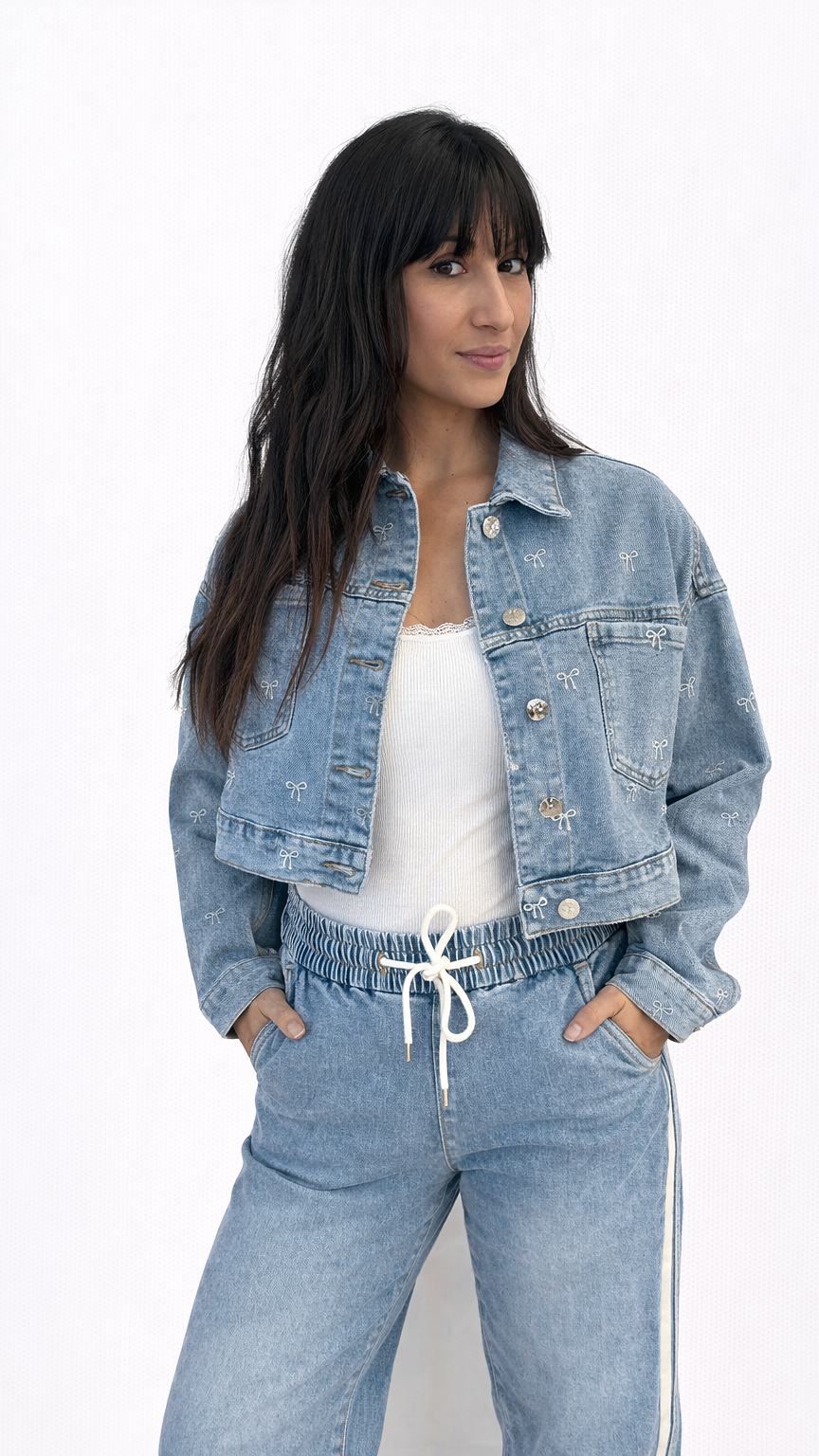 Jean jogging bande sport