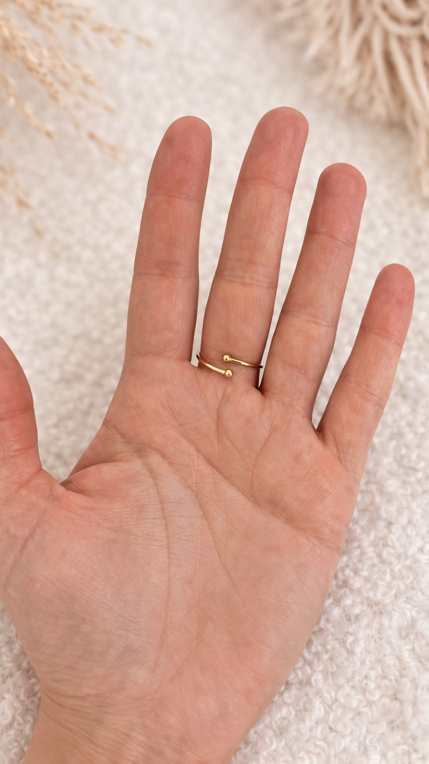 Bague acier inoxydable petit soleil