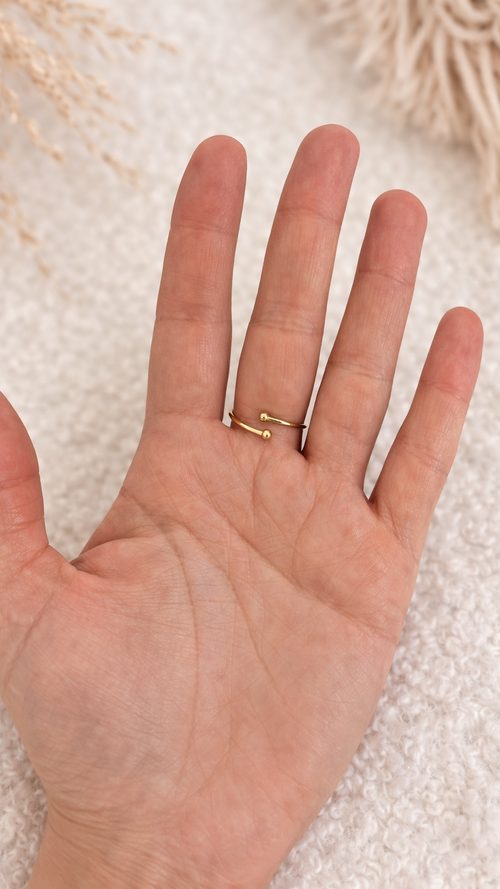 Bague acier inoxydable petit soleil