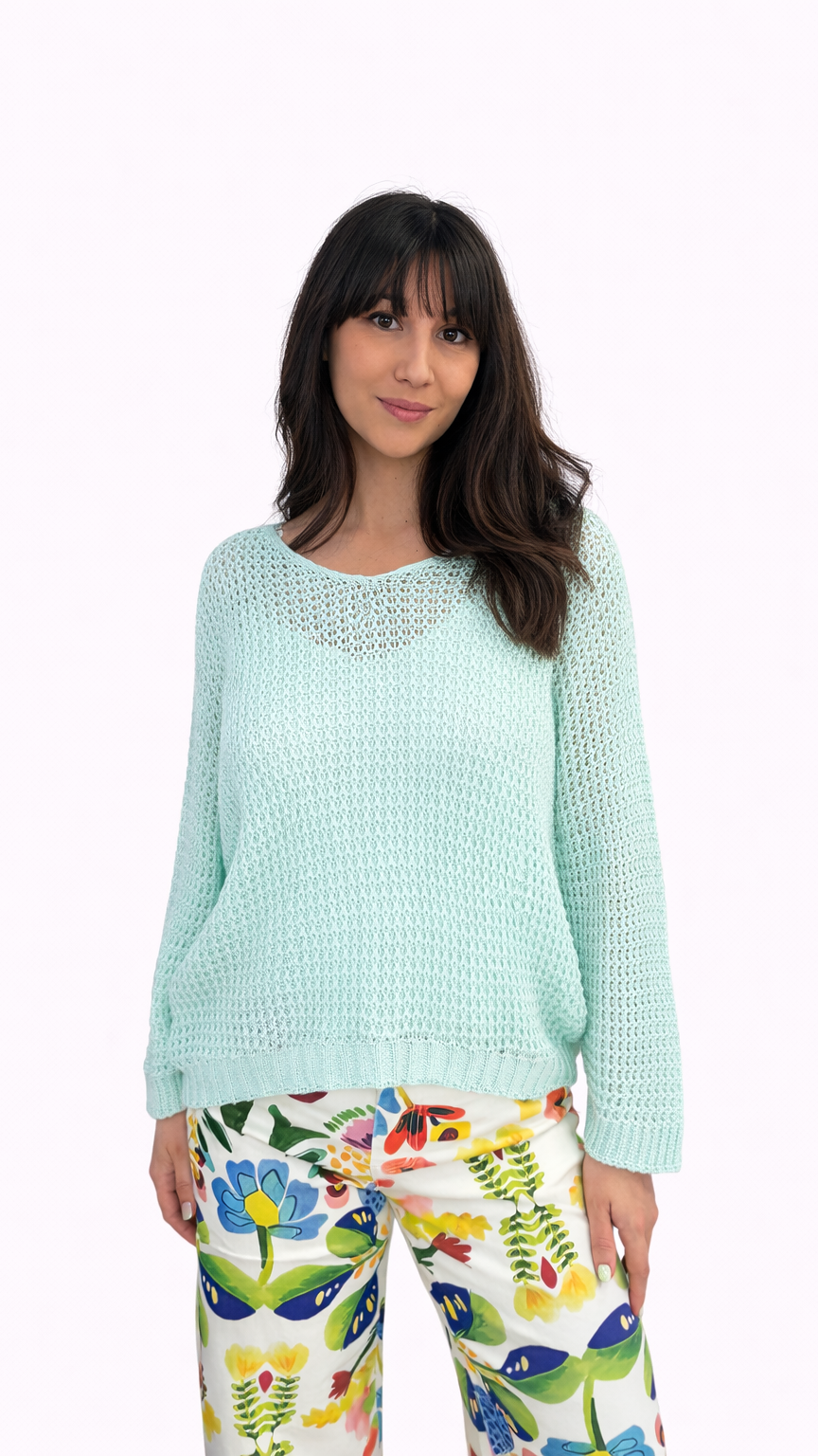 Pull maille coloré