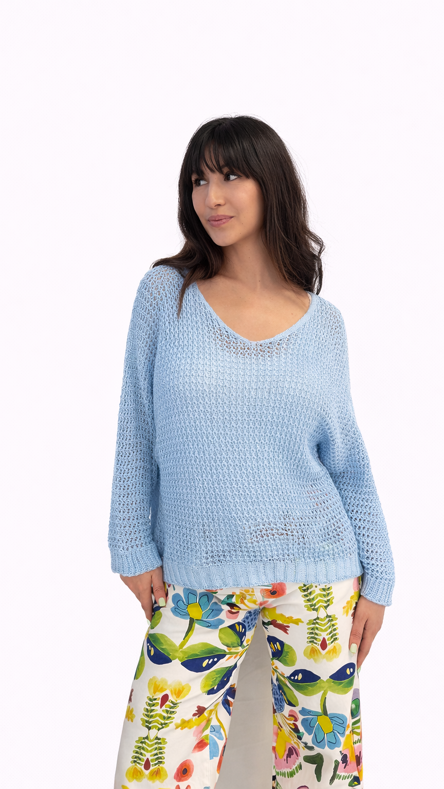 Pull maille coloré