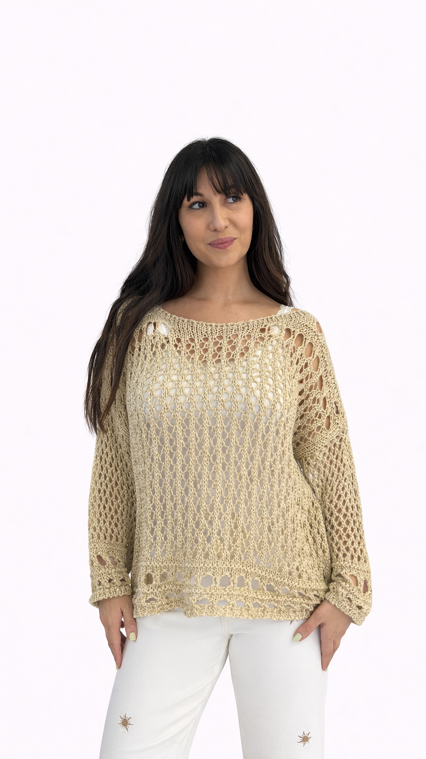 Pull maille crochet