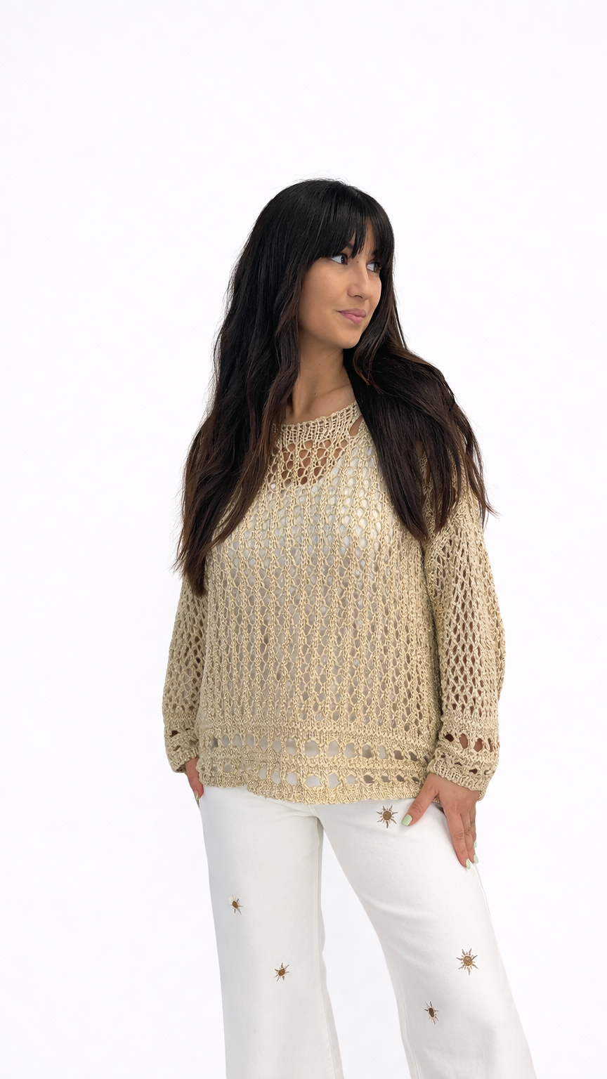 Pull maille crochet