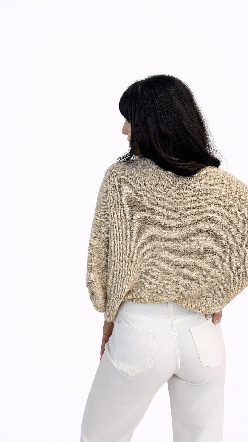 Pull maille croisé