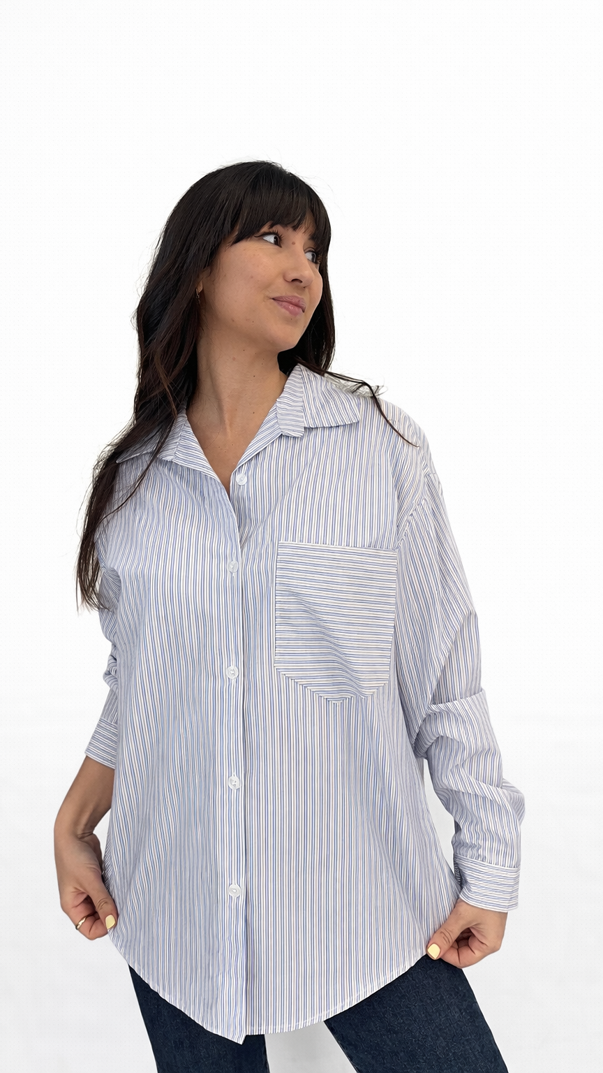 Chemise à rayures basique