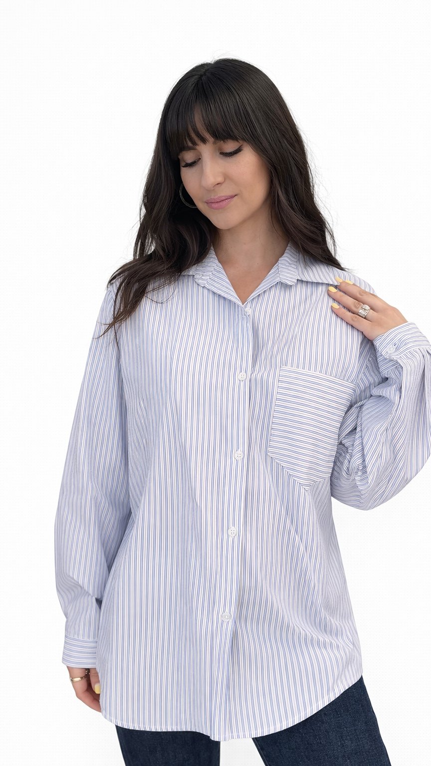 Chemise à rayures basique