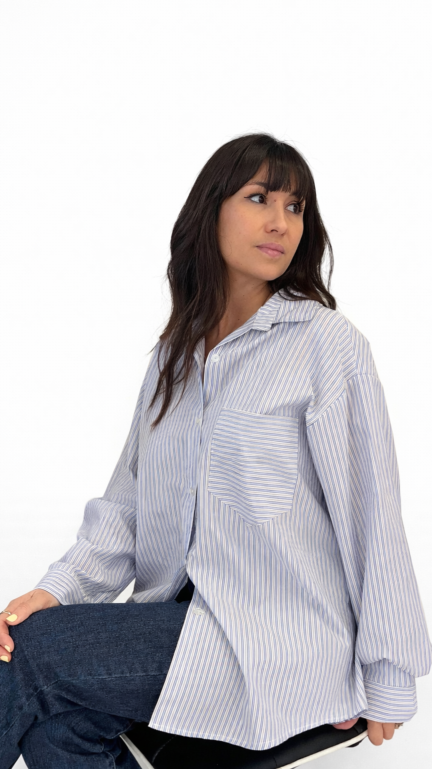 Chemise à rayures basique