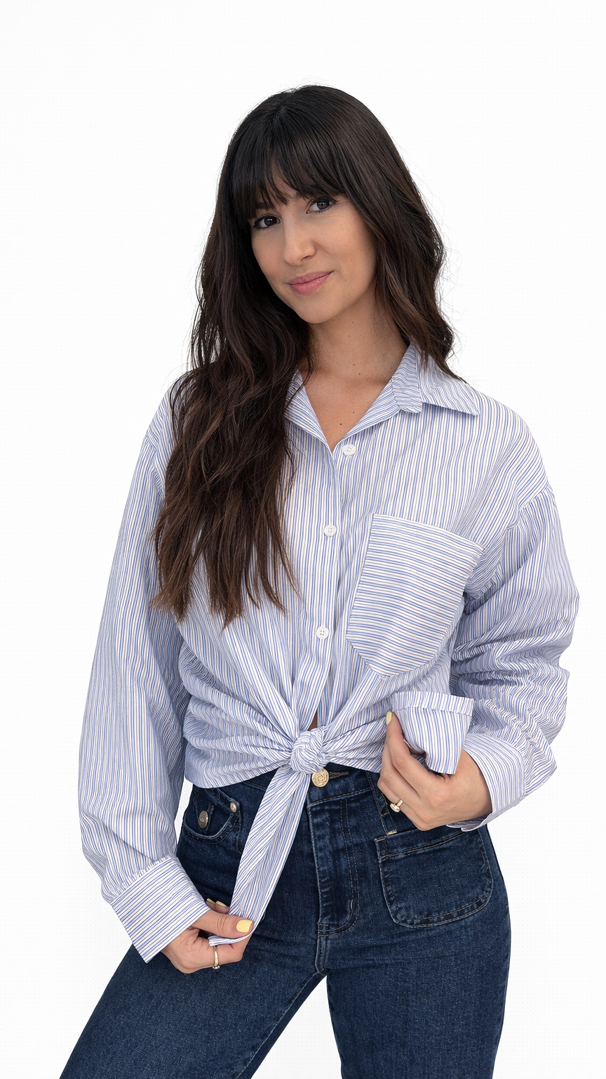 Chemise à rayures basique