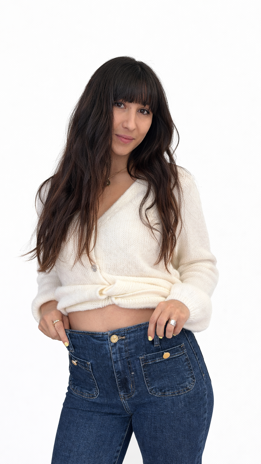 Jean droit poche bouton