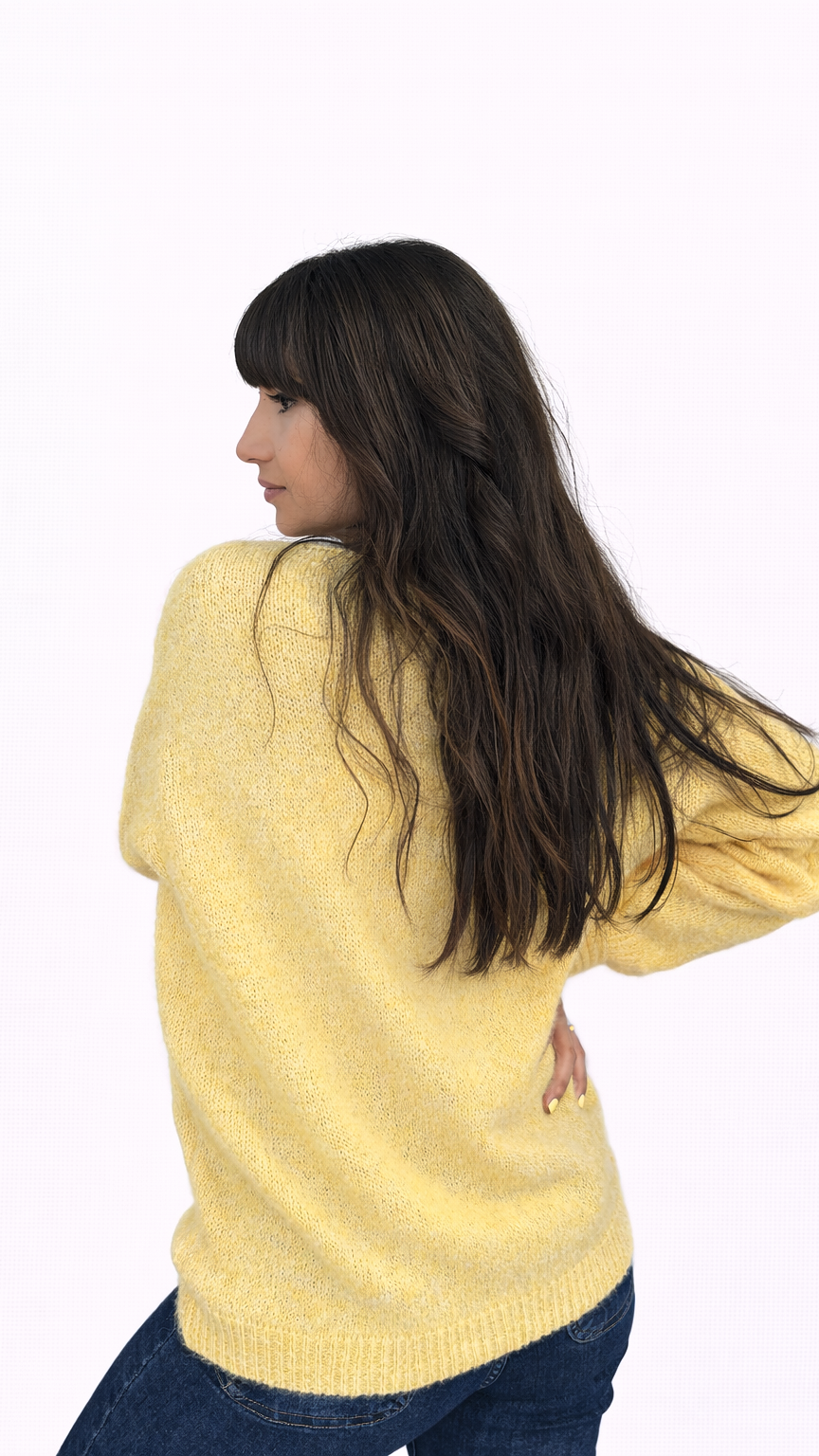 Cardigan long mimosa