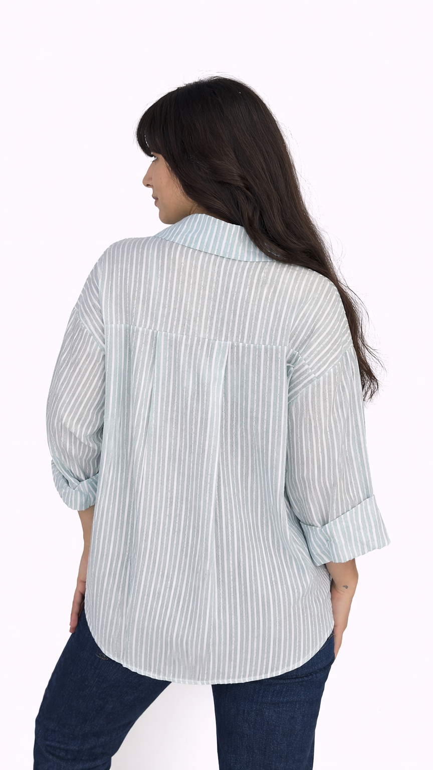 Chemise à rayures pastel