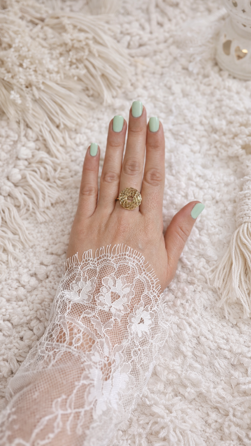 Bague acier inoxydable circle