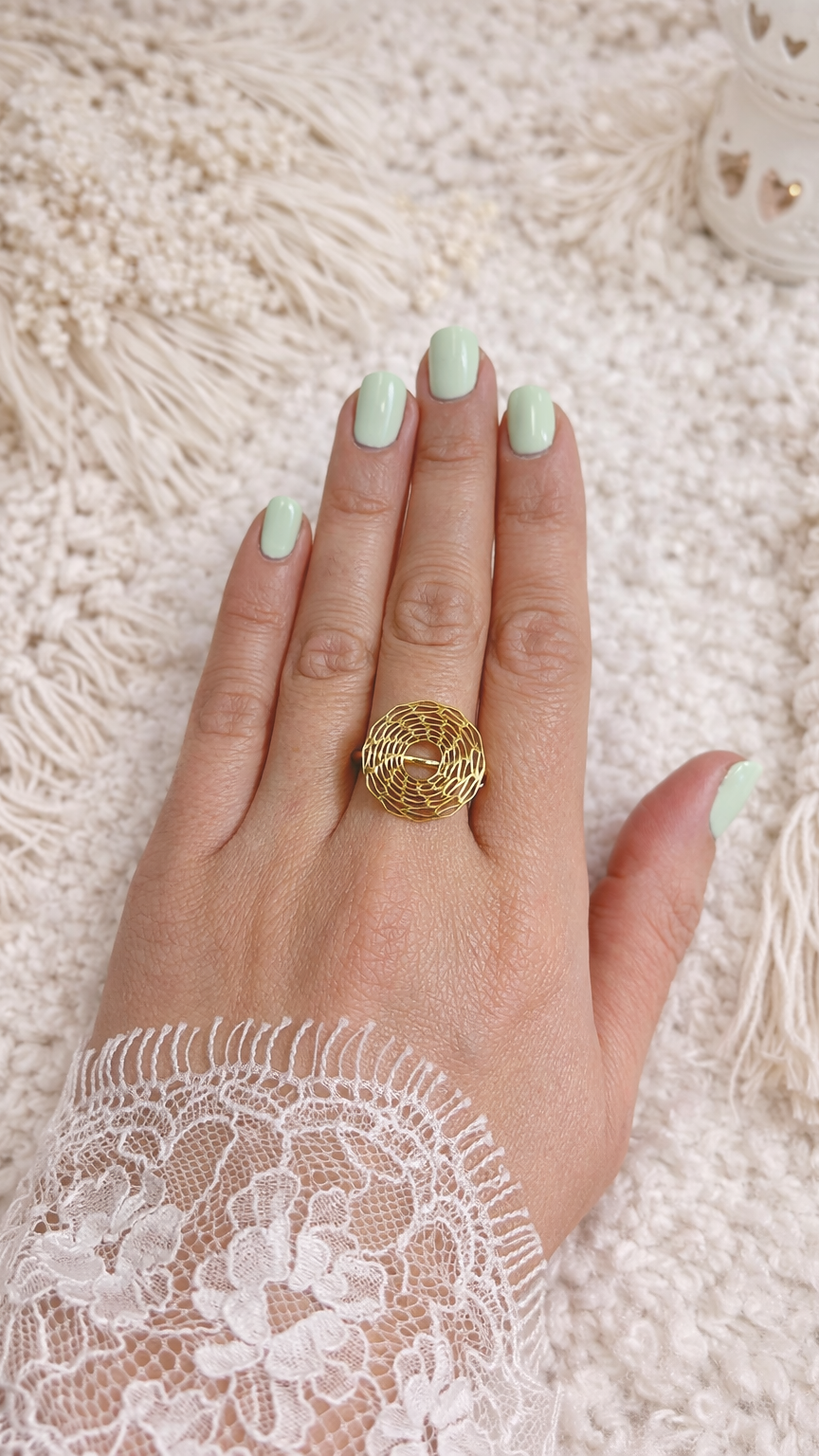 Bague acier inoxydable circle
