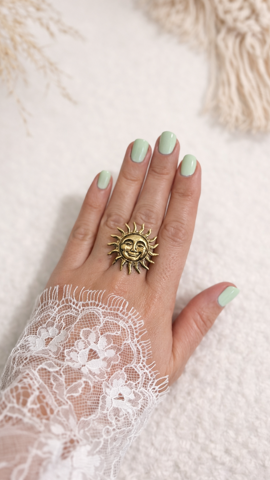 Bague acier inoxydable sun