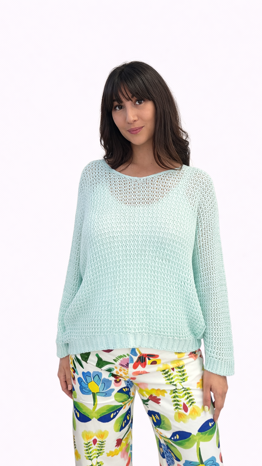 Pull maille coloré