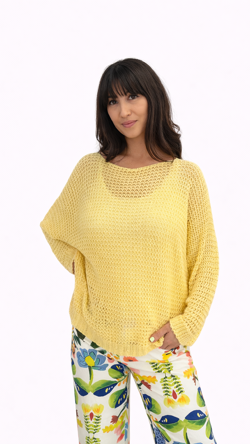 Pull maille coloré