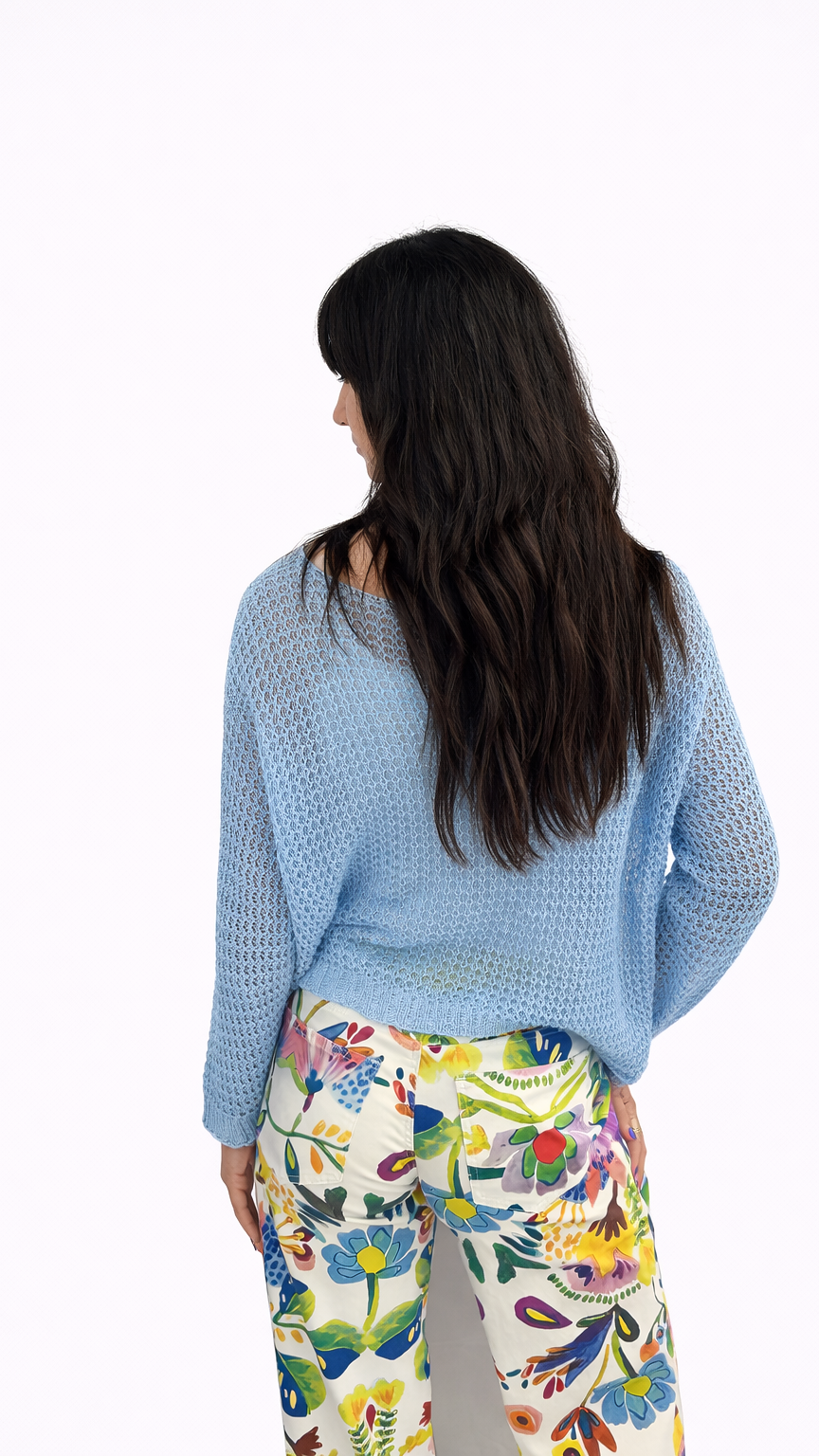 Pull maille coloré