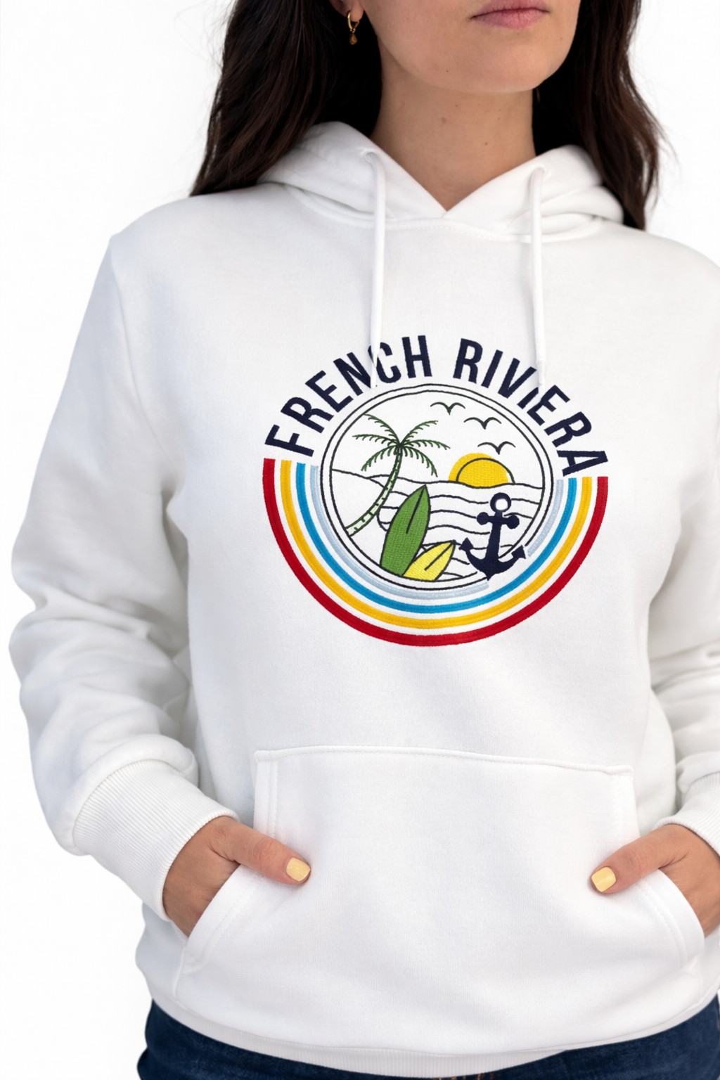 Pull sweat à capuche french riviera