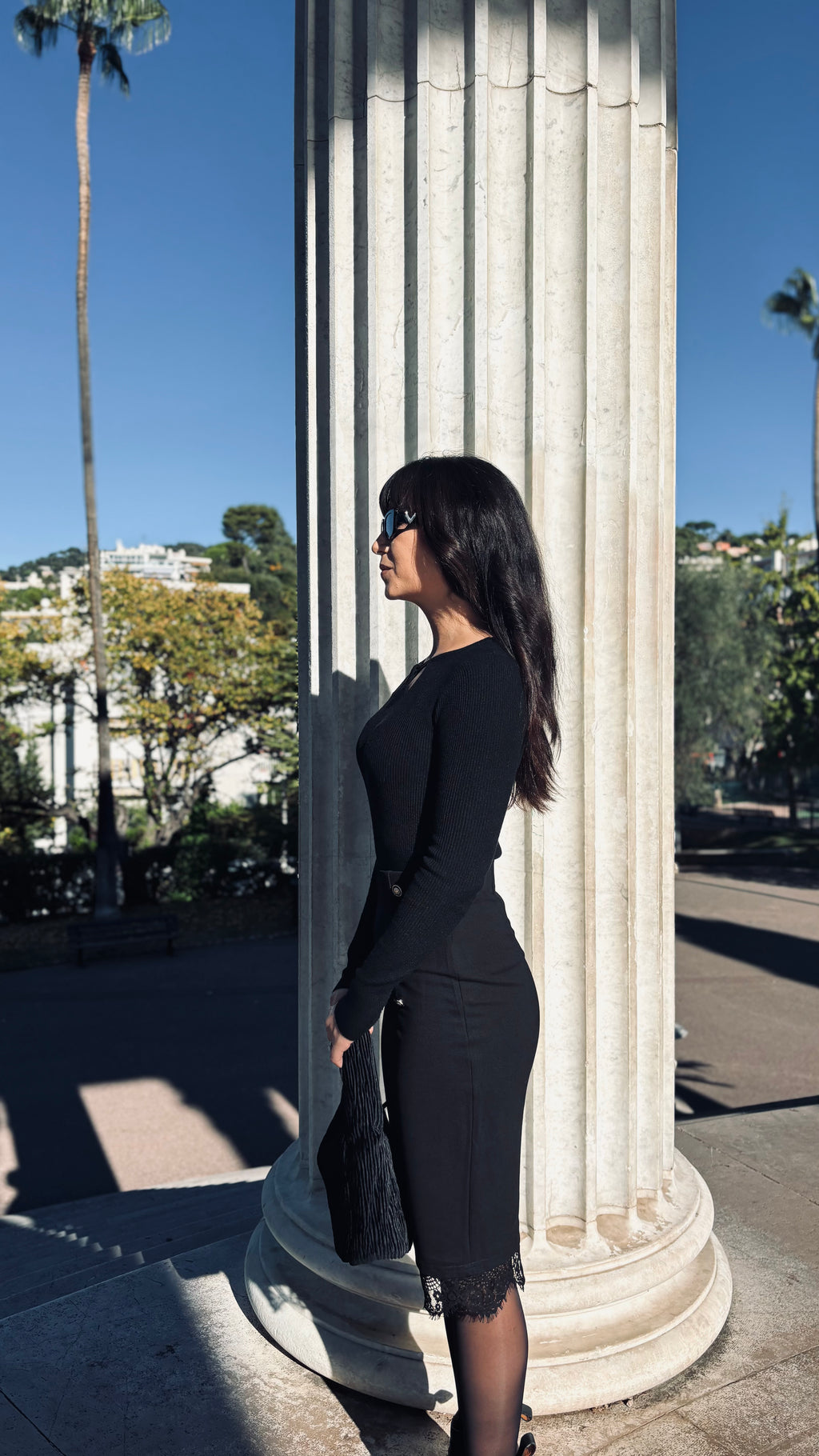 Jupe crayon dentelle