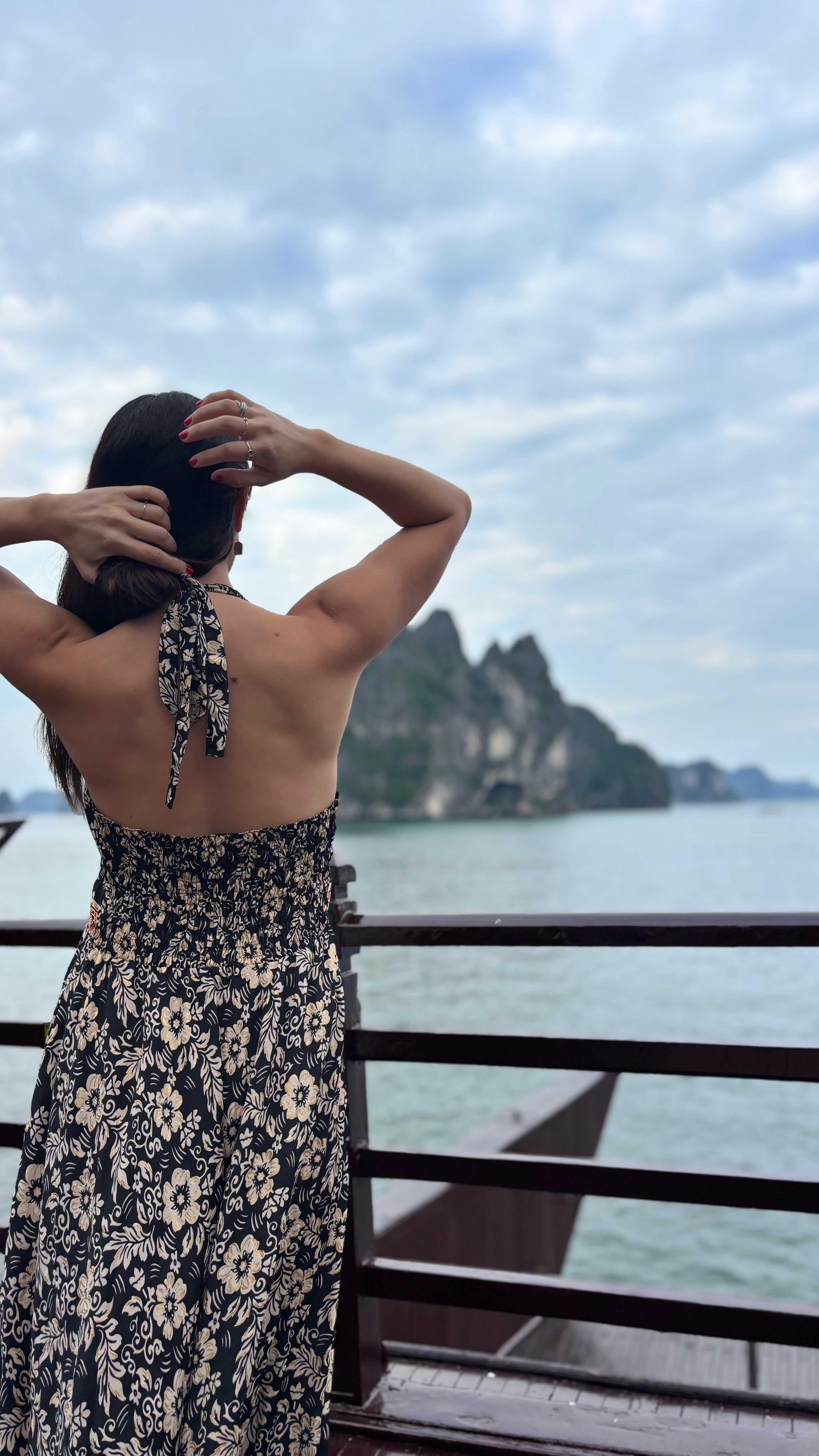 Robe coline à motifs