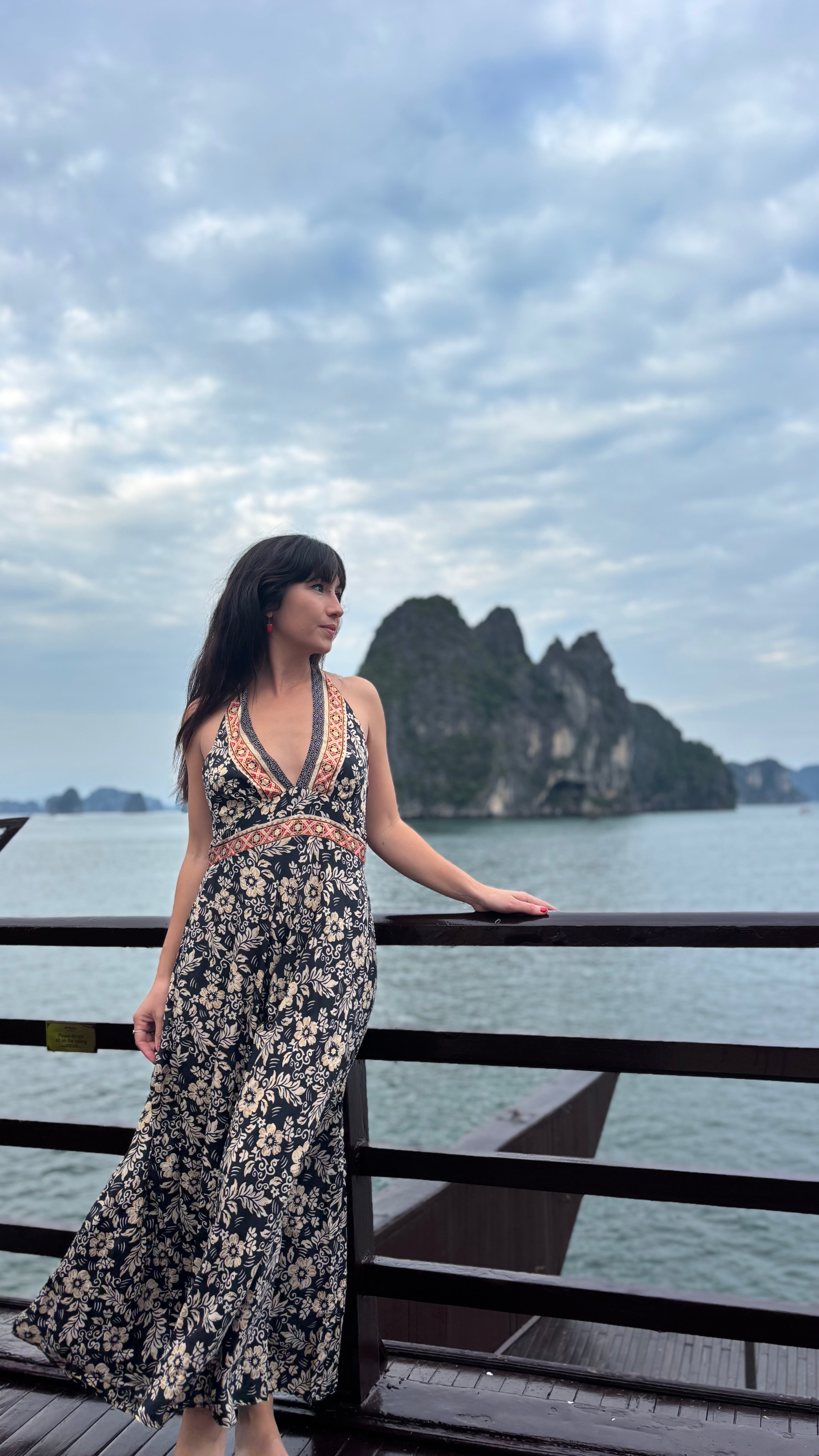 Robe coline à motifs