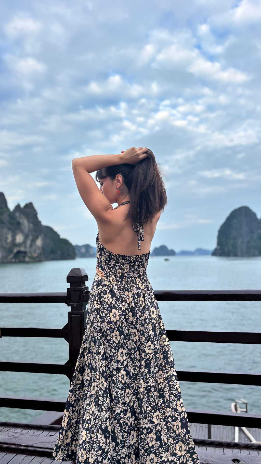 Robe coline à motifs