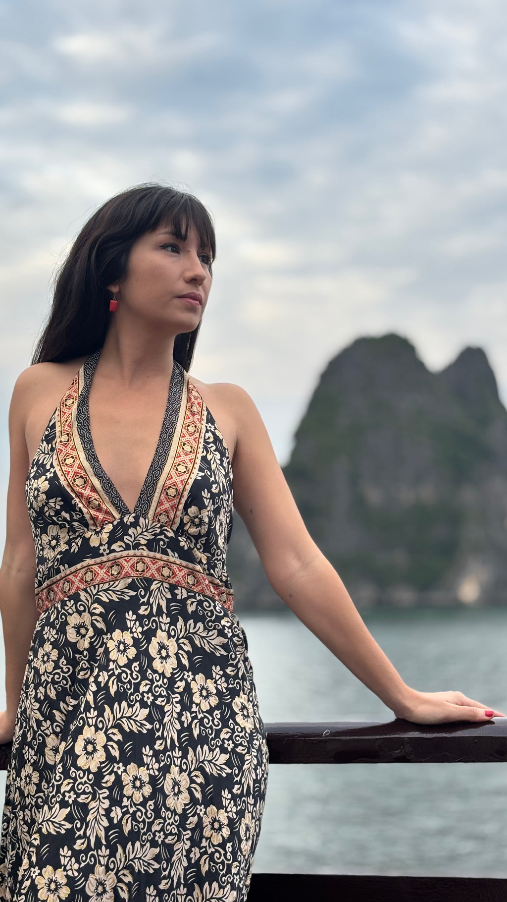 Robe coline à motifs