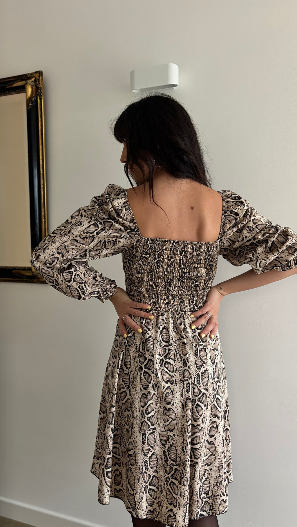 Robe imprimé python