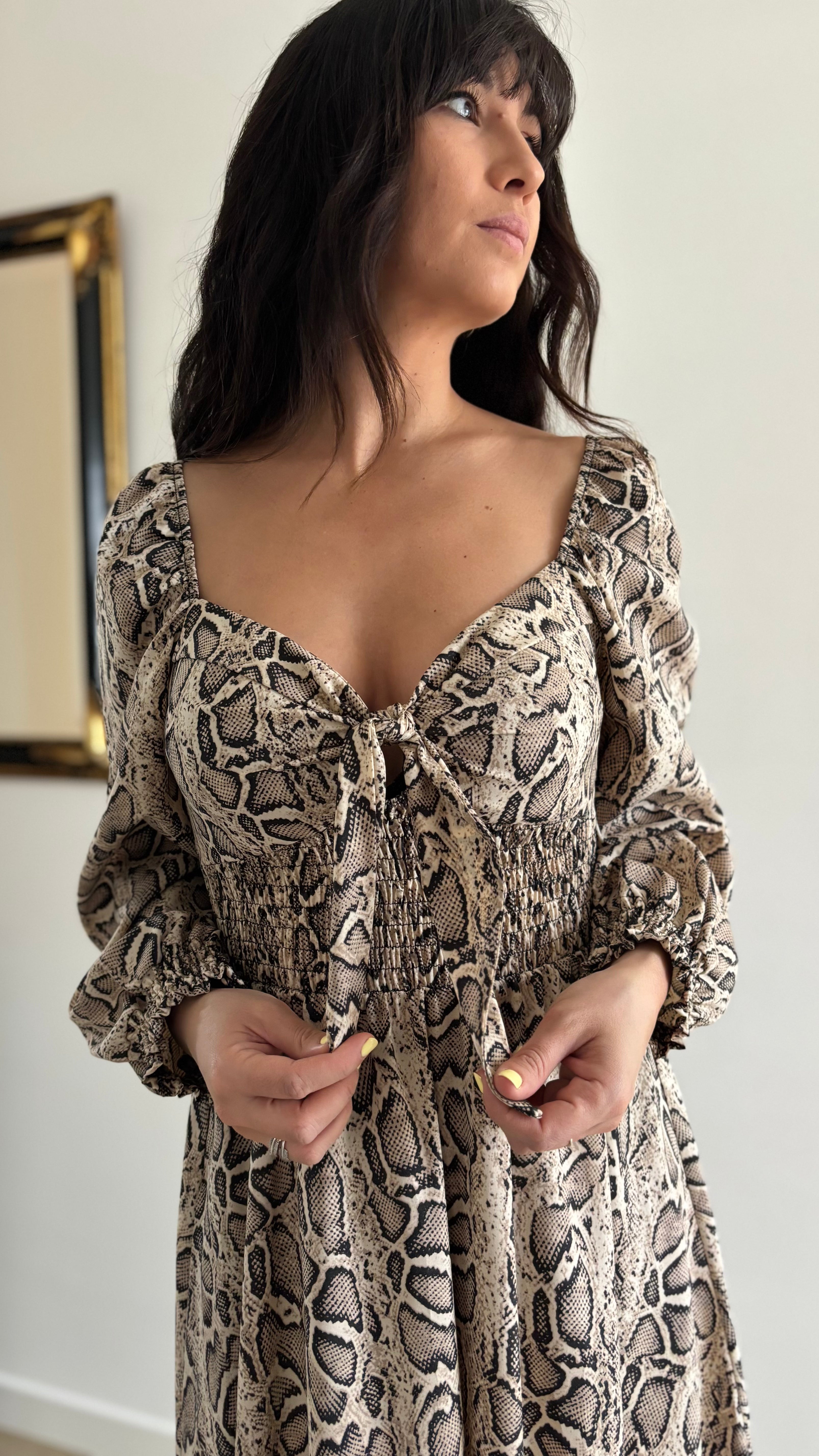 Robe imprimé python