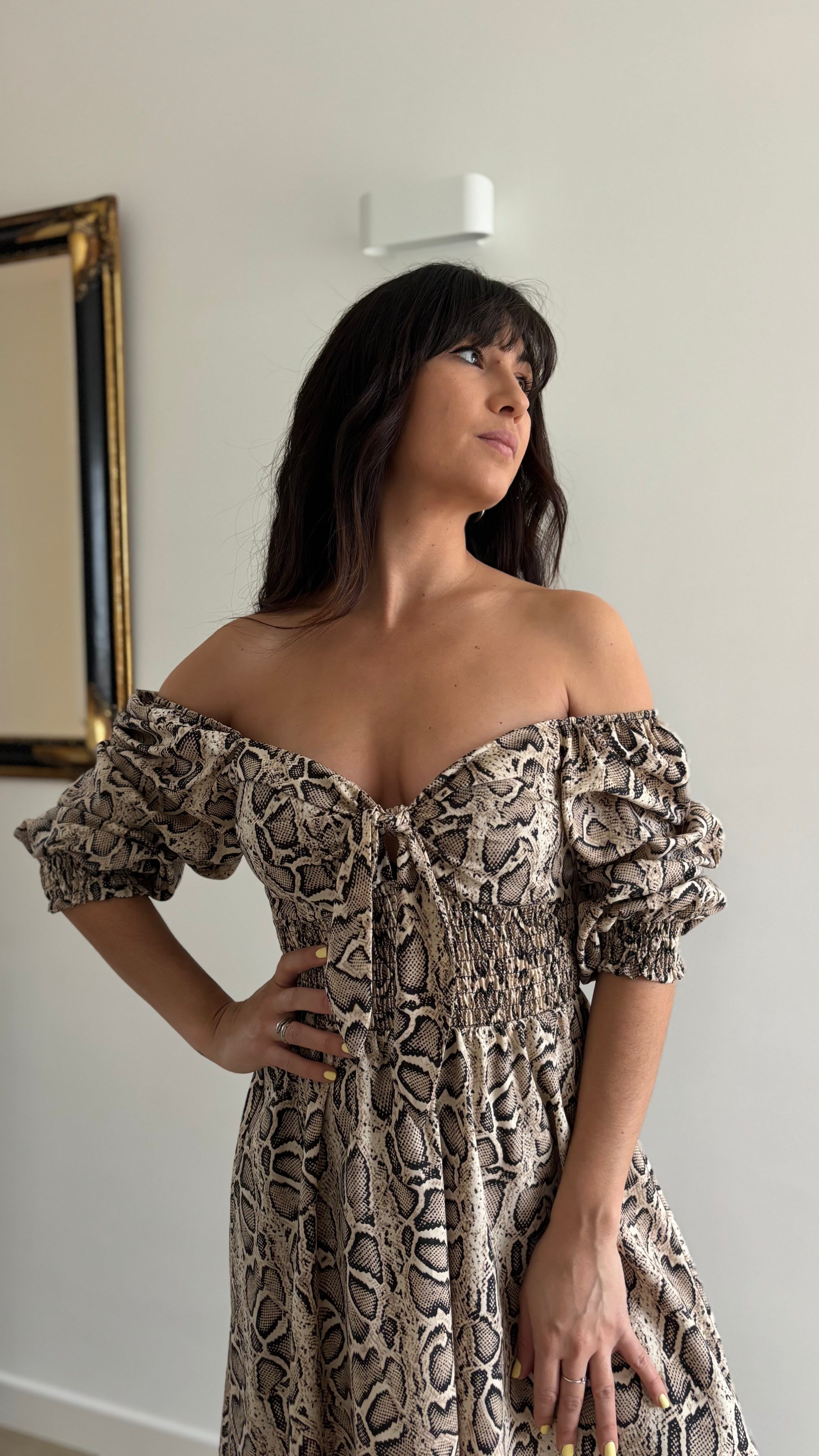 Robe imprimé python