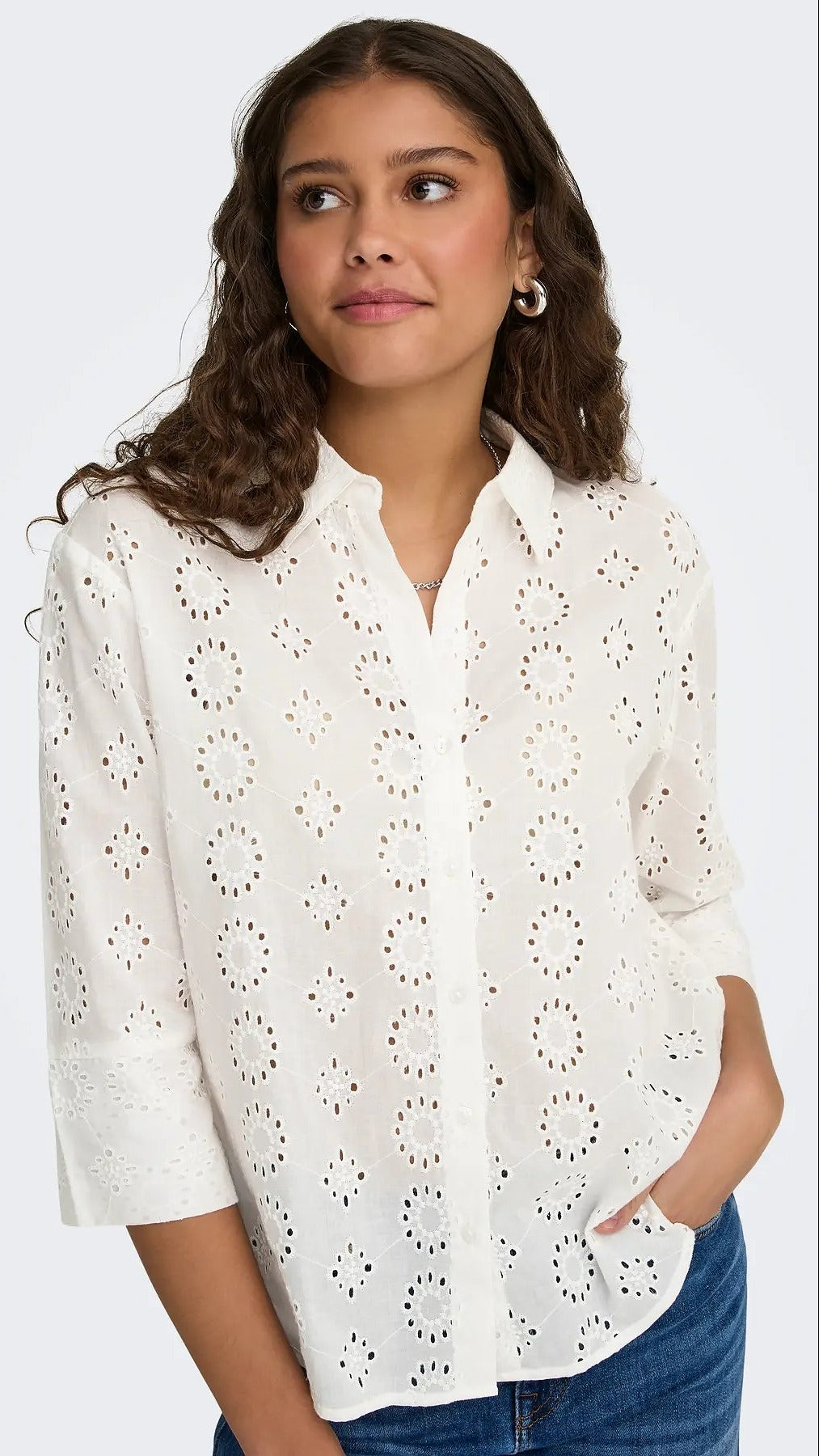 Chemise dentelle broderie anglaise JDY Tallie
