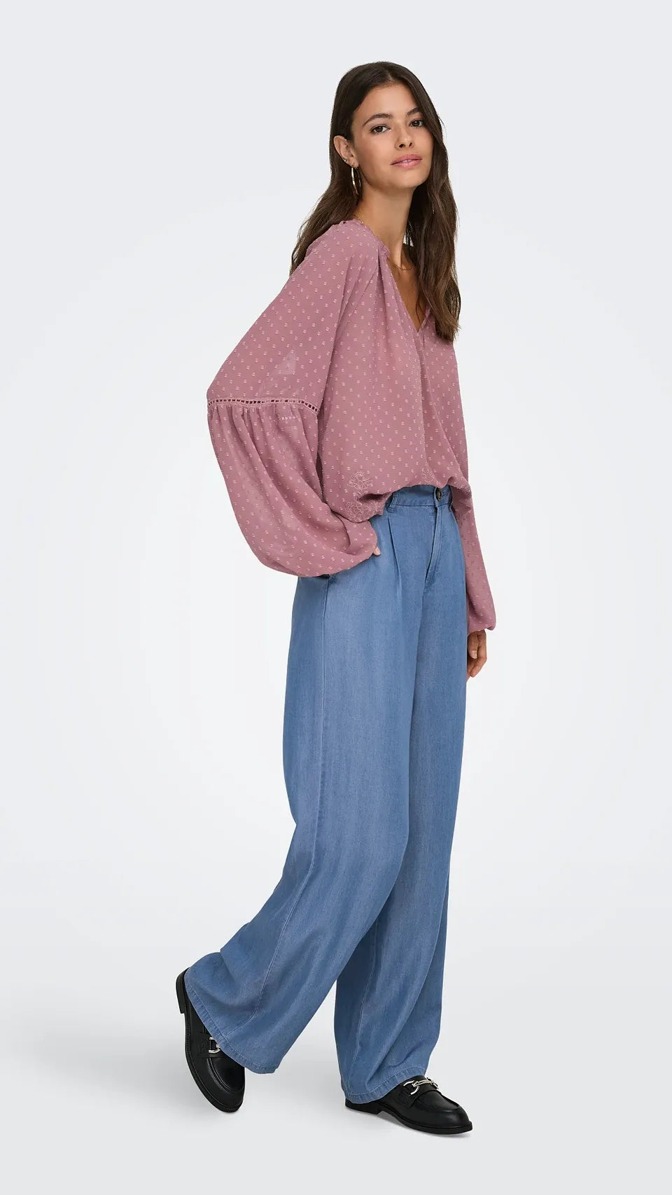 Pantalon jasper JDY jambes larges