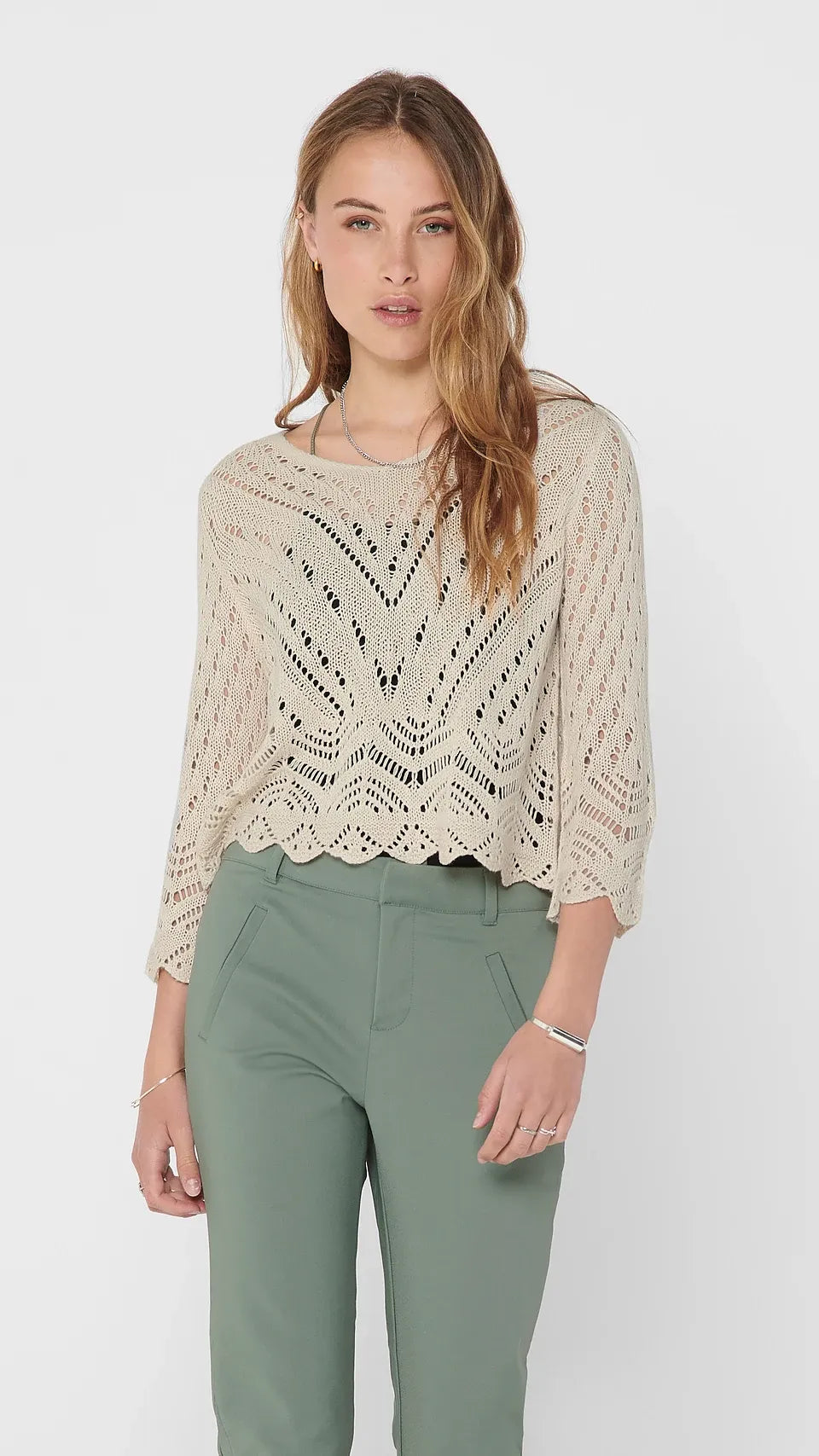 Pull maille crochet JDY