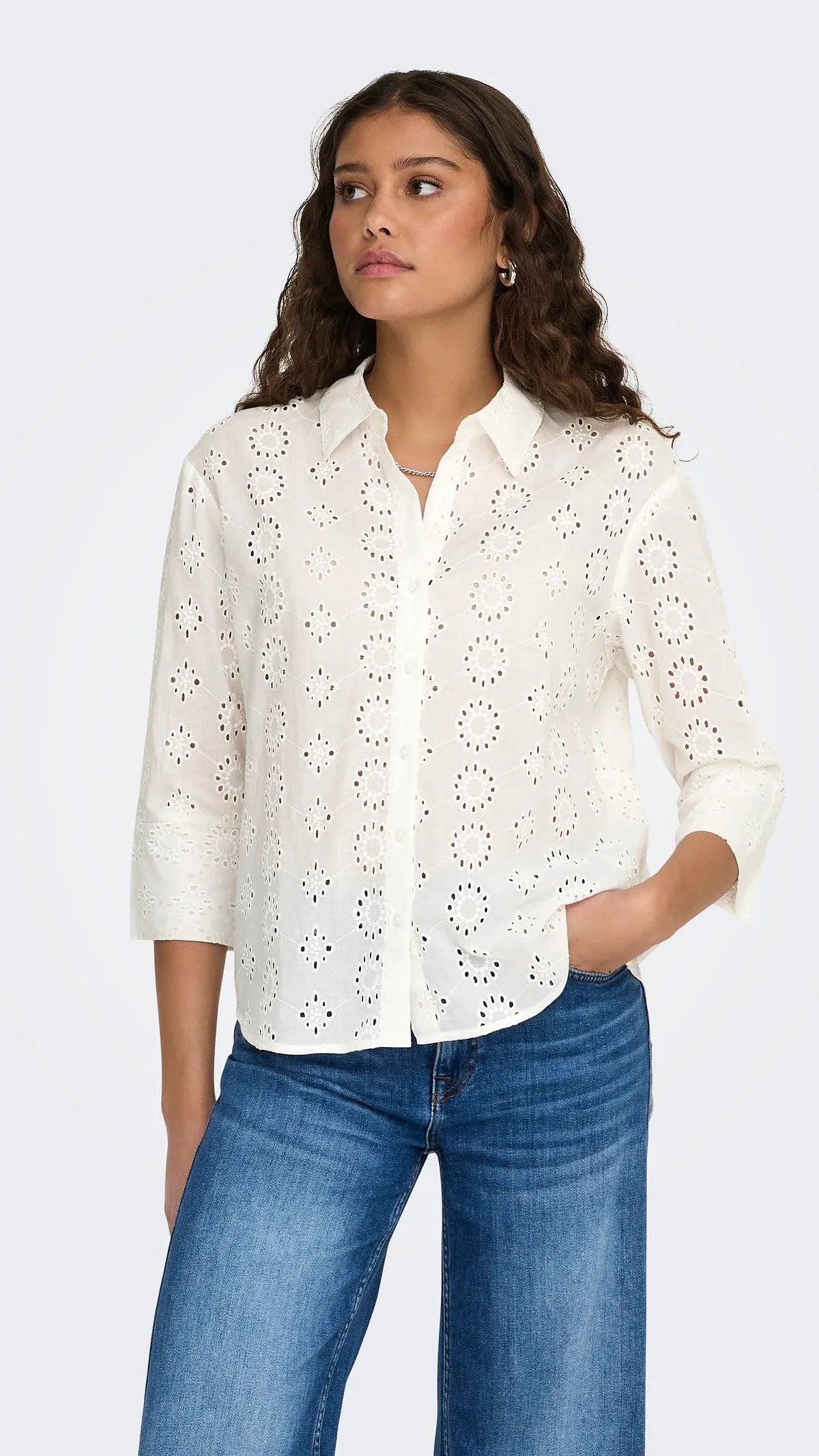 Chemise dentelle broderie anglaise JDY Tallie