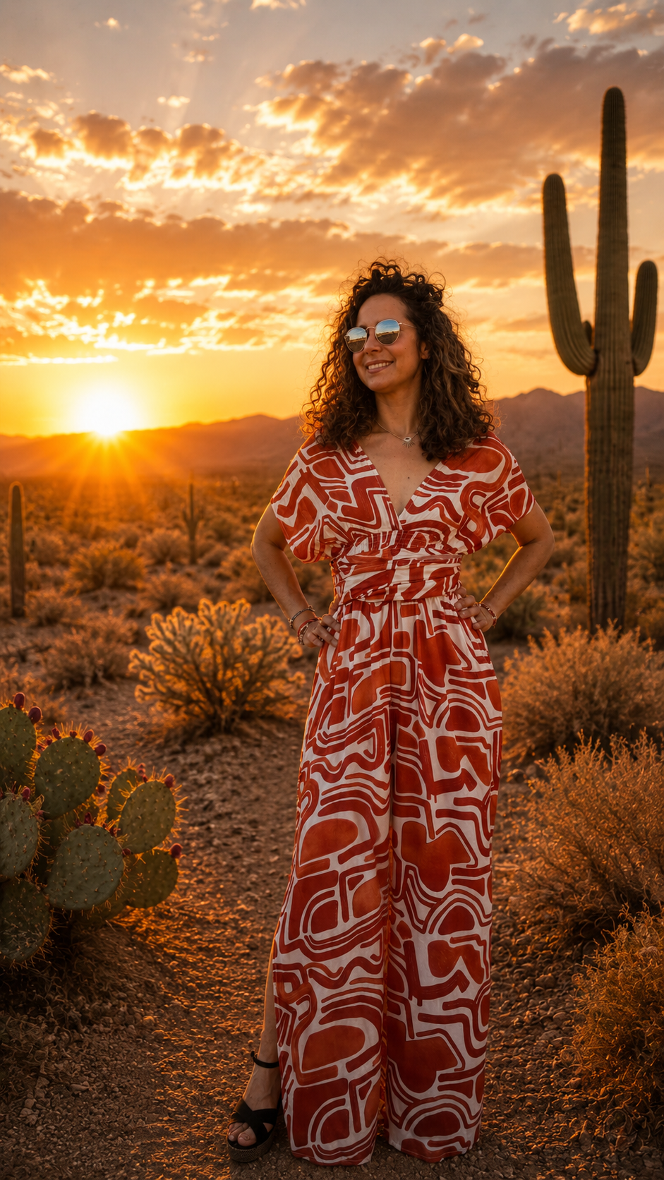 Robe longue croisée coline