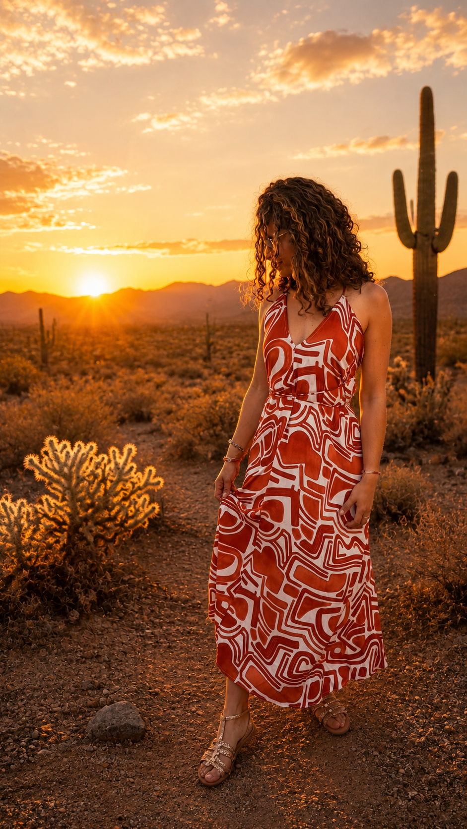 Robe longue dos nu coline